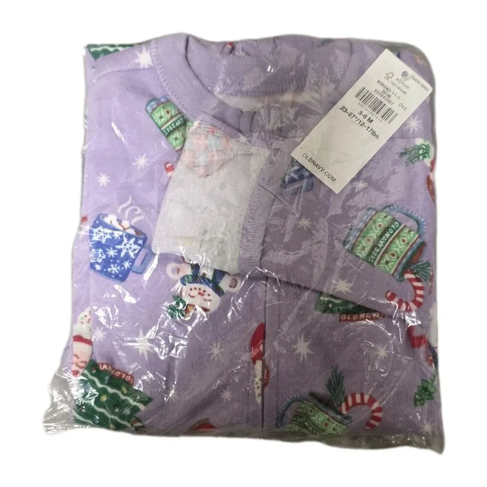 Cocoa Winter 2-Way-Zip Sleep & Play Footed One-Piece for Baby 3-6 Months